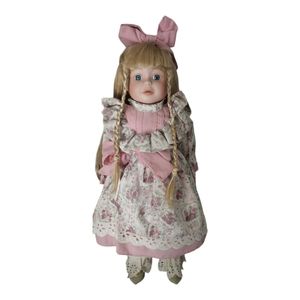 Vintage Porcelain Southern Belle Doll w/ Stand